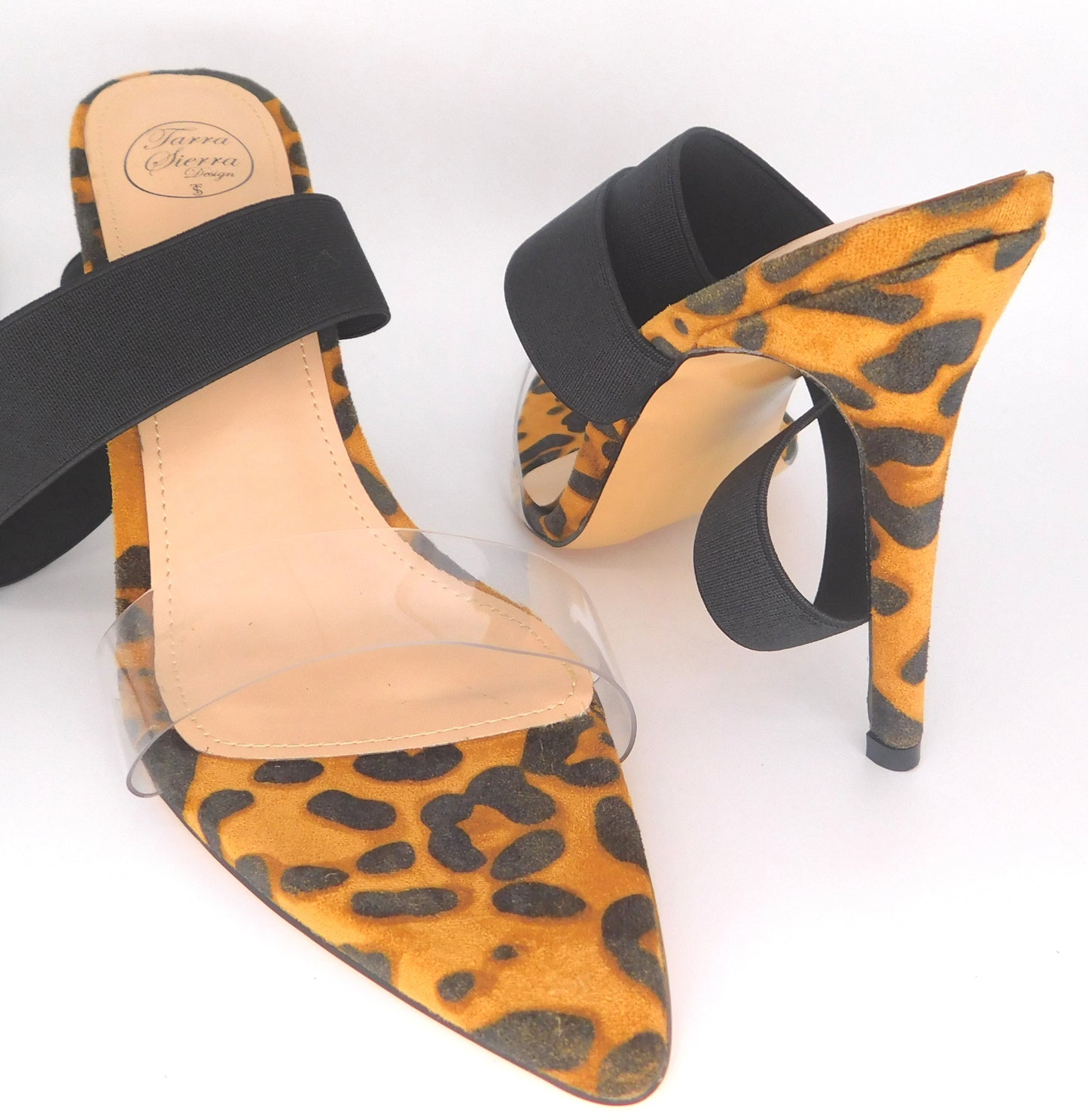 Cheeta Transparent Heels